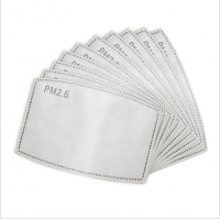 Disposable PM2.5 filter sheet with melt-blown anti-haze five-layer gasket protection dust activated carbon filter